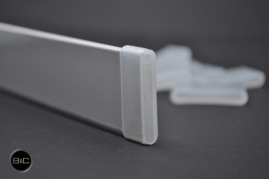 LISTWA OBIĄŻAJĄCA BIAŁA ALUMINIUM 300 CM - 1 SZTUKA 