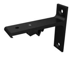 WSPORNIK ŚCIENNY XS 7,5 CM CZARNY MAT